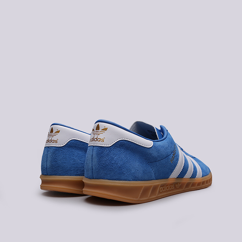 мужские синие кроссовки adidas Hamburg S76697 - цена, описание, фото 4